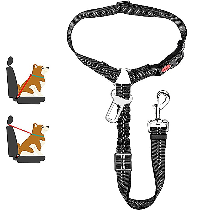 Two-In-One Dog Car Seat Belt